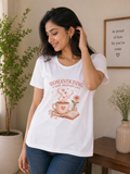 Romanticizing A Very Ordinary Life - Classic Crew Cotton T-Shirt for Women
