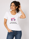I Look Innocent That's Your Mistake T-Shirt - Classic Crew Cotton T-Shirt for Women