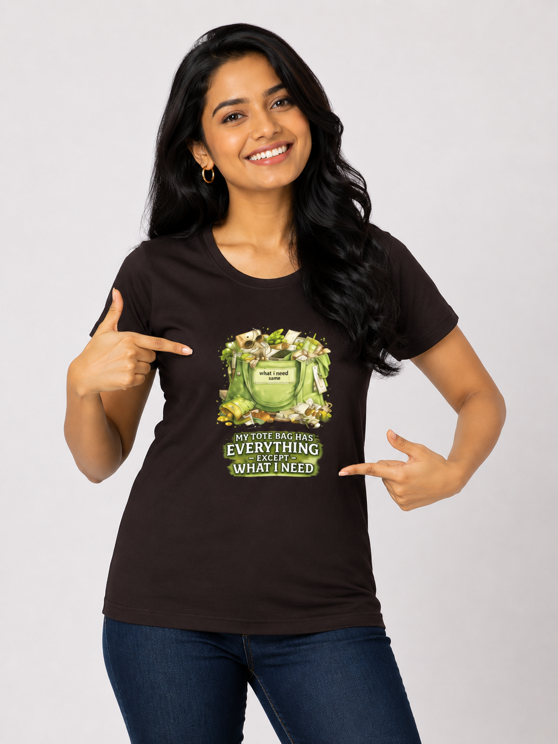 My Tote Bag Has Everything Except What I Need - Classic Crew Cotton T-Shirt for Women