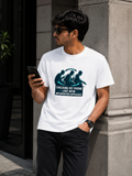 Checking My Phone Like New Information Appeared Classic Crew Cotton T-Shirt for Men