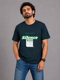 Work Hard (in Silence) - Classic Crew Cotton T-Shirt for Men