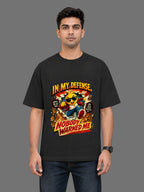 In My Defense, Nobody Warned Me Classic Crew Oversized T-Shirt