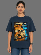 Powered by Nostalgia and WiFi Women's Oversized T-Shirt