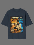 Powered by Nostalgia and WiFi Women's Oversized T-Shirt