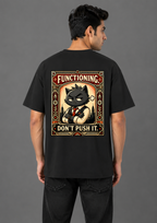 Functioning - Don't Push It Classic Crew Neck Oversized T-Shirt