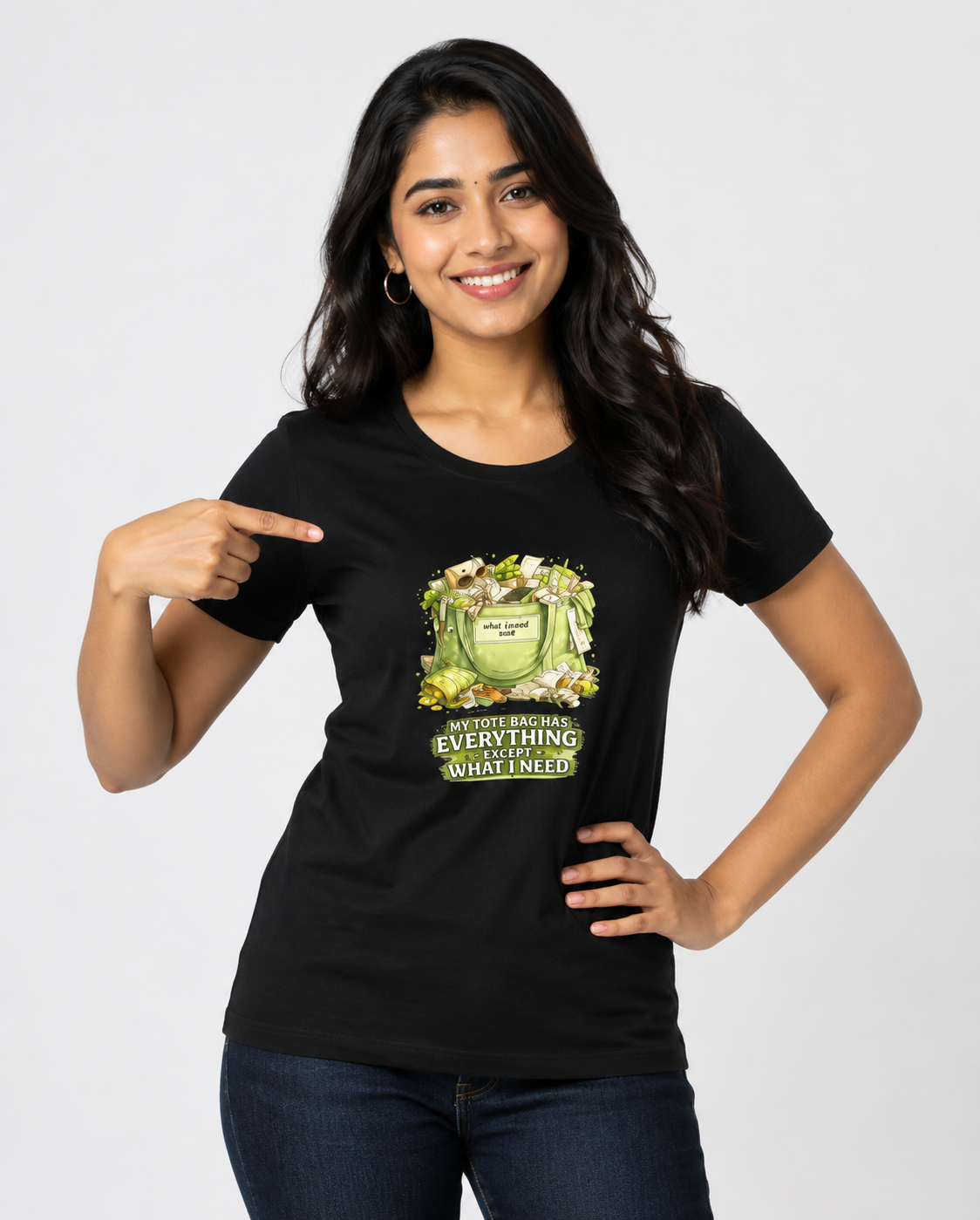 My Tote Bag Has Everything Except What I Need - Classic Crew Cotton T-Shirt for Women