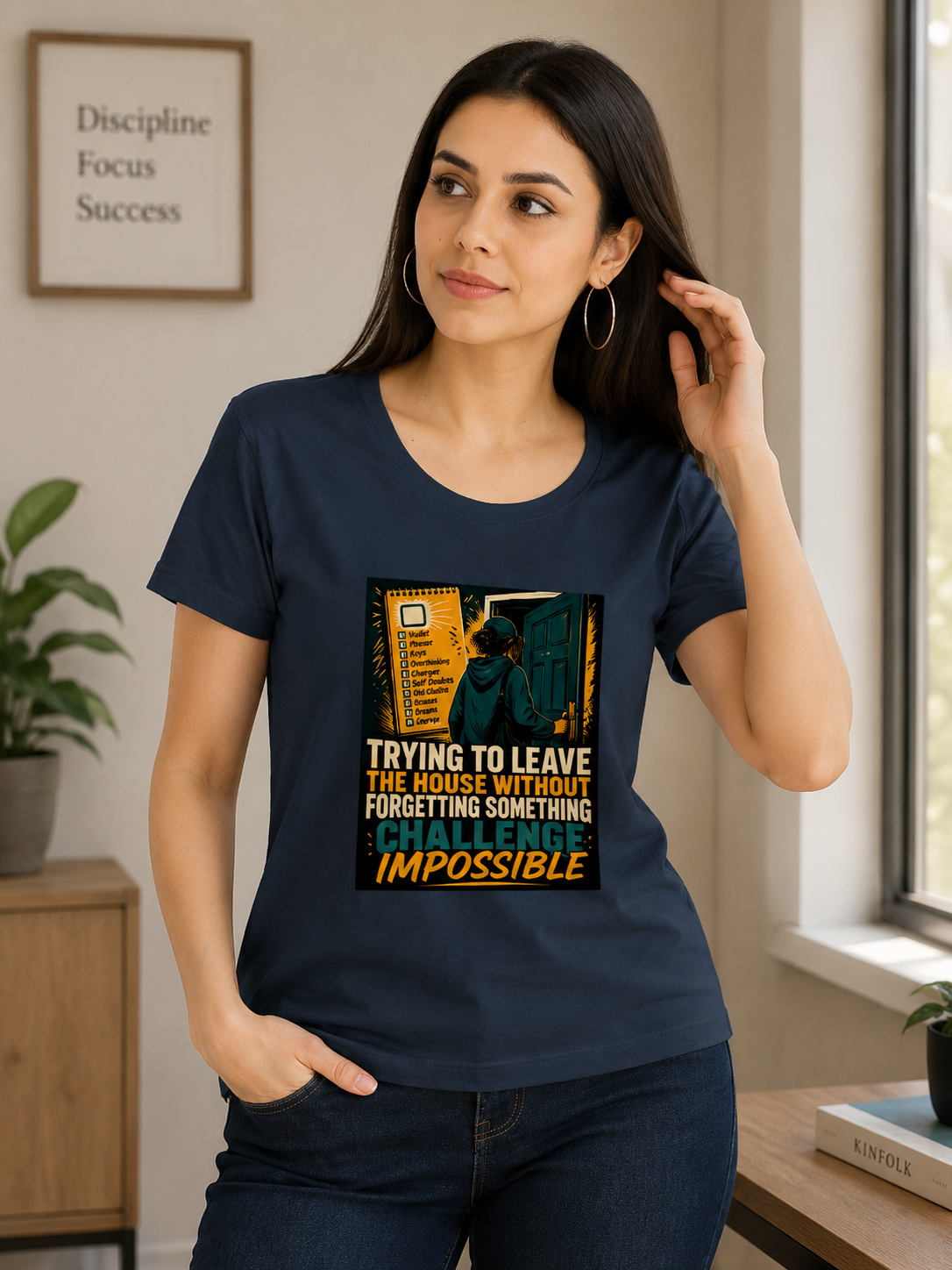 Trying To Leave The House Without Forgetting Something – Funny Graphic T-Shirt