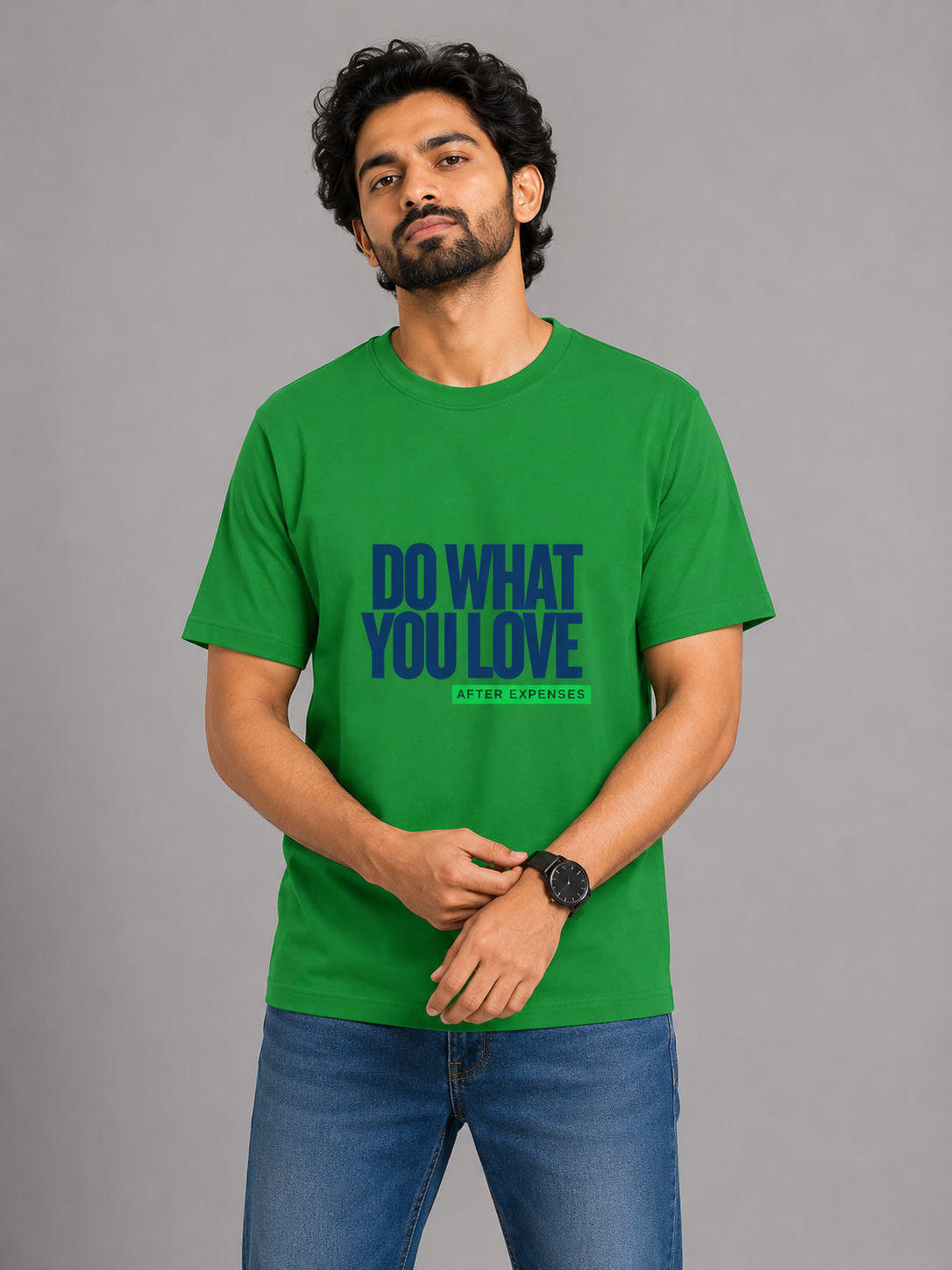 Do What You Love (After Expenses) - Classic Crew Cotton T-Shirt for Men