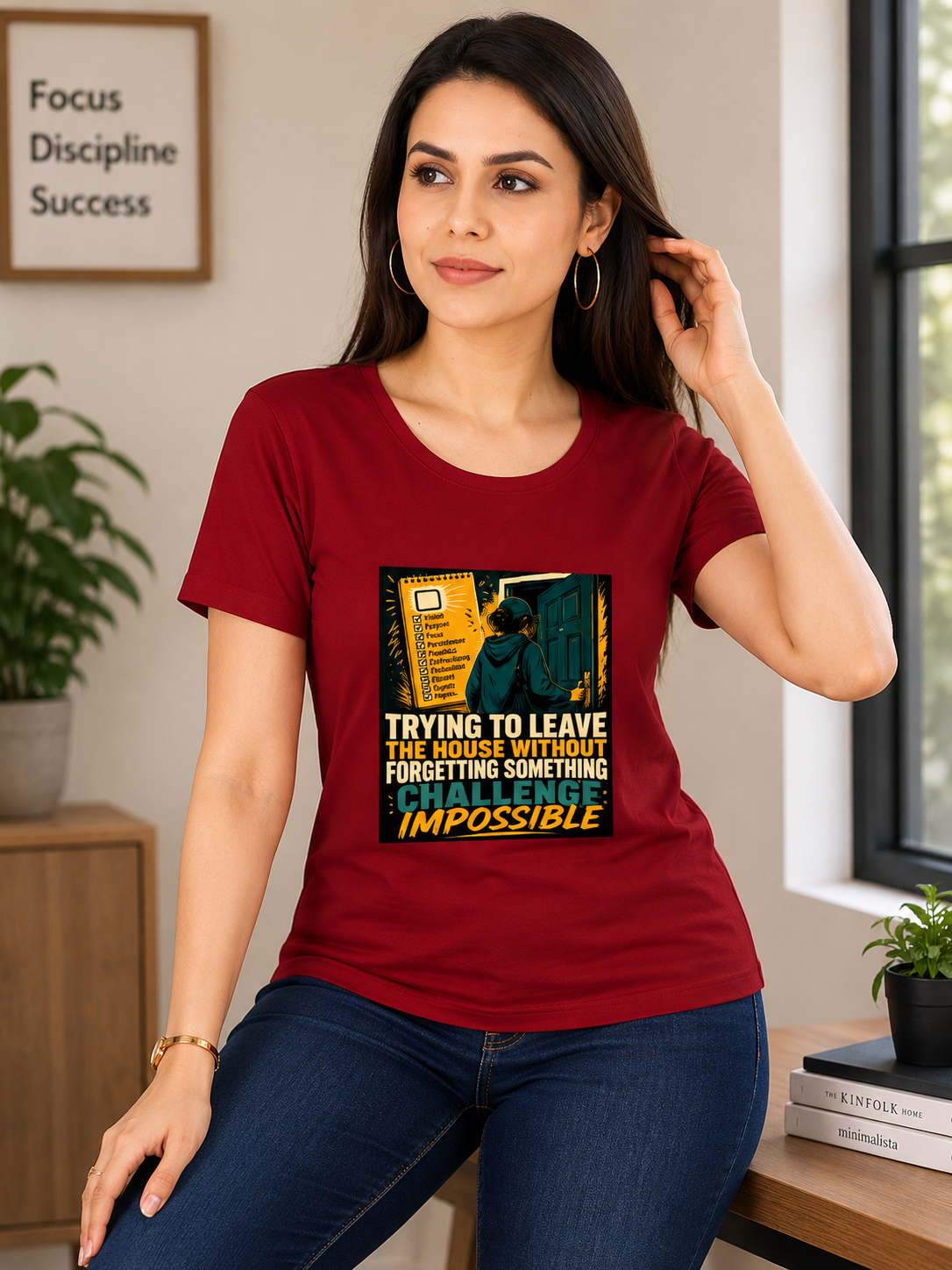 Trying To Leave The House Without Forgetting Something – Funny Graphic T-Shirt