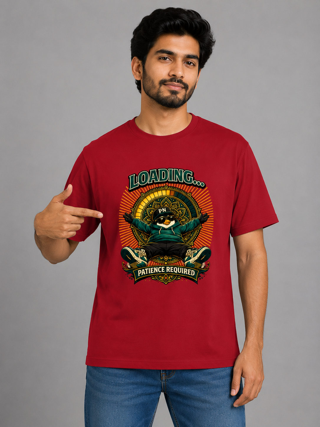 Loading... Patience Required Men's Regular Fit T-Shirt