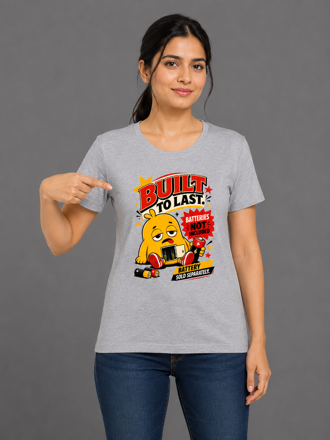 Built to Last – Batteries Not Included Women's Regular Fit T-Shirt