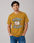 Internet Certified - Classic Crew Cotton T-Shirt for Men
