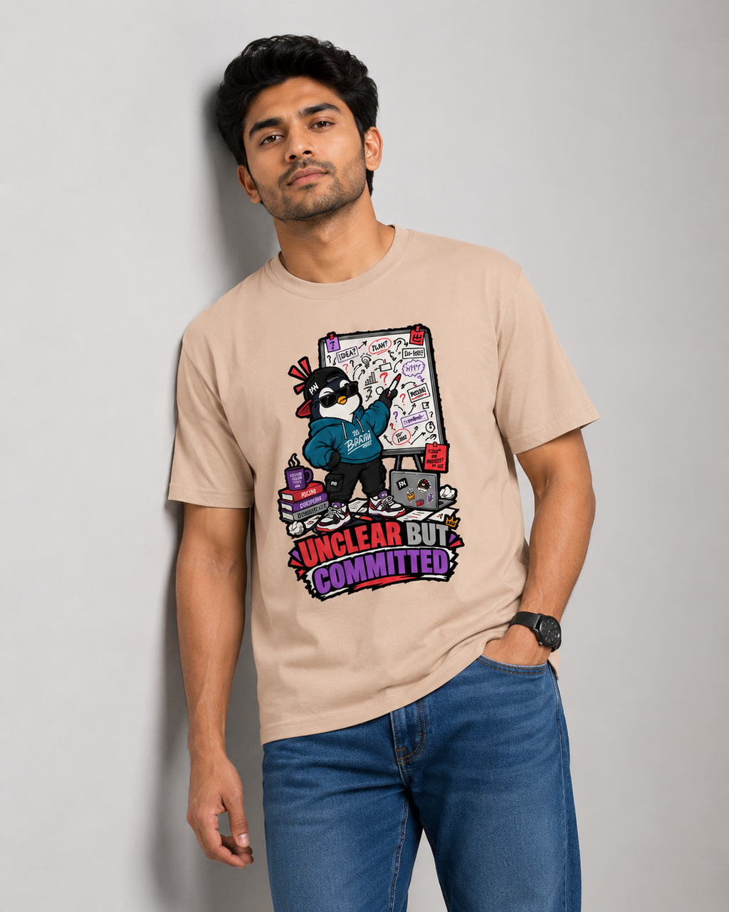 Unclear But Committed | Men's Cotton T-Shirt