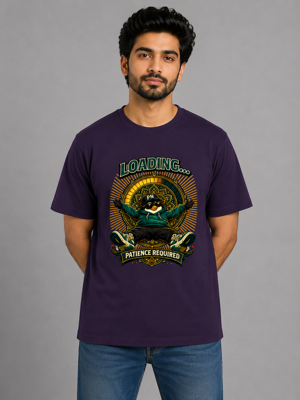 Loading... Patience Required Men's Regular Fit T-Shirt