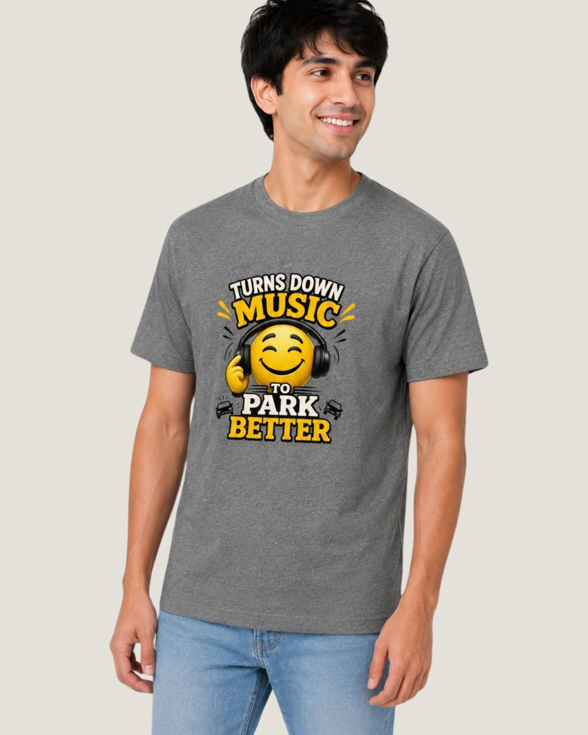 Turns Down Music To Park Better