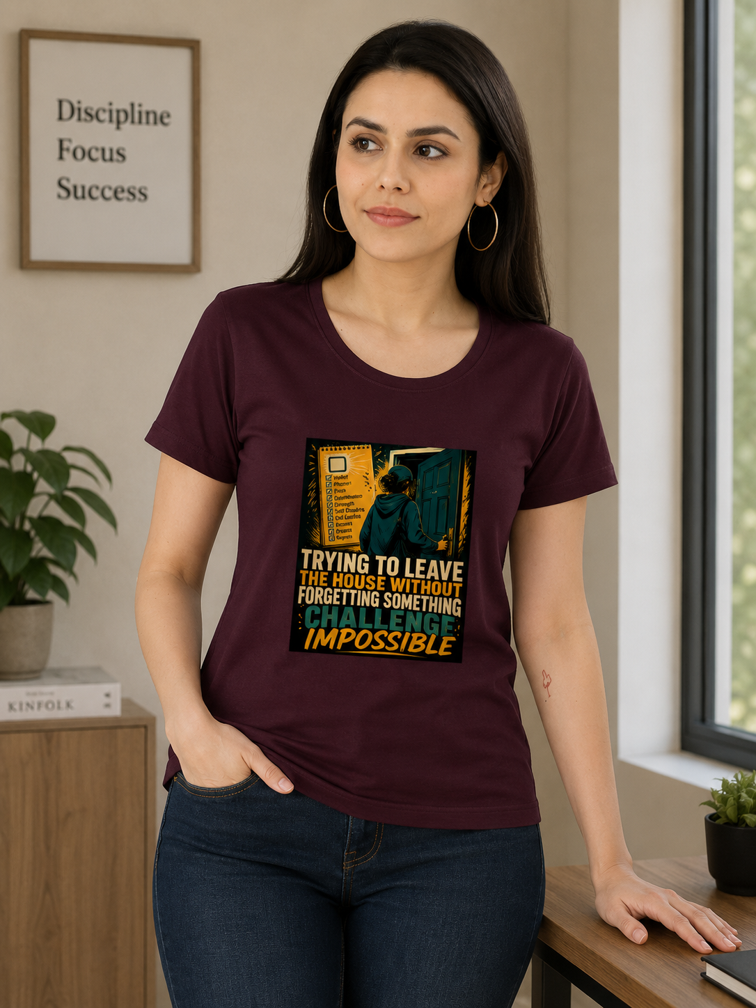 Trying To Leave The House Without Forgetting Something – Funny Graphic T-Shirt