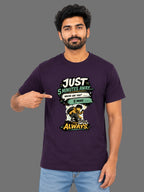 Just 5 Minutes Away... Always | Relatable Printed Men's Regular Fit Cotton T-Shirt | Printed Nonsense