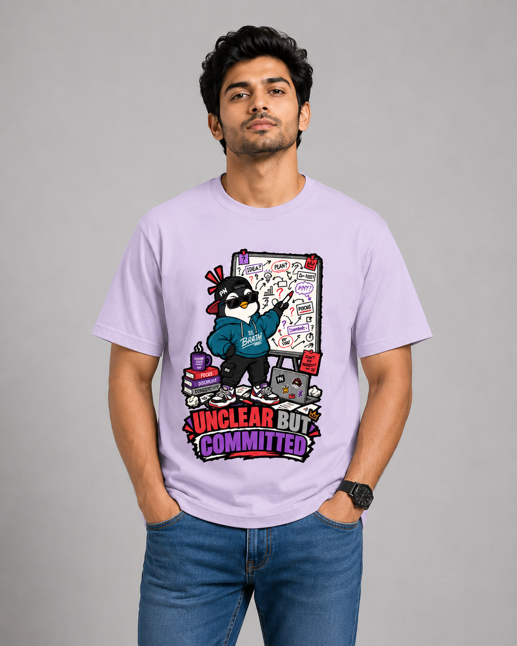 Unclear But Committed | Men's Cotton T-Shirt
