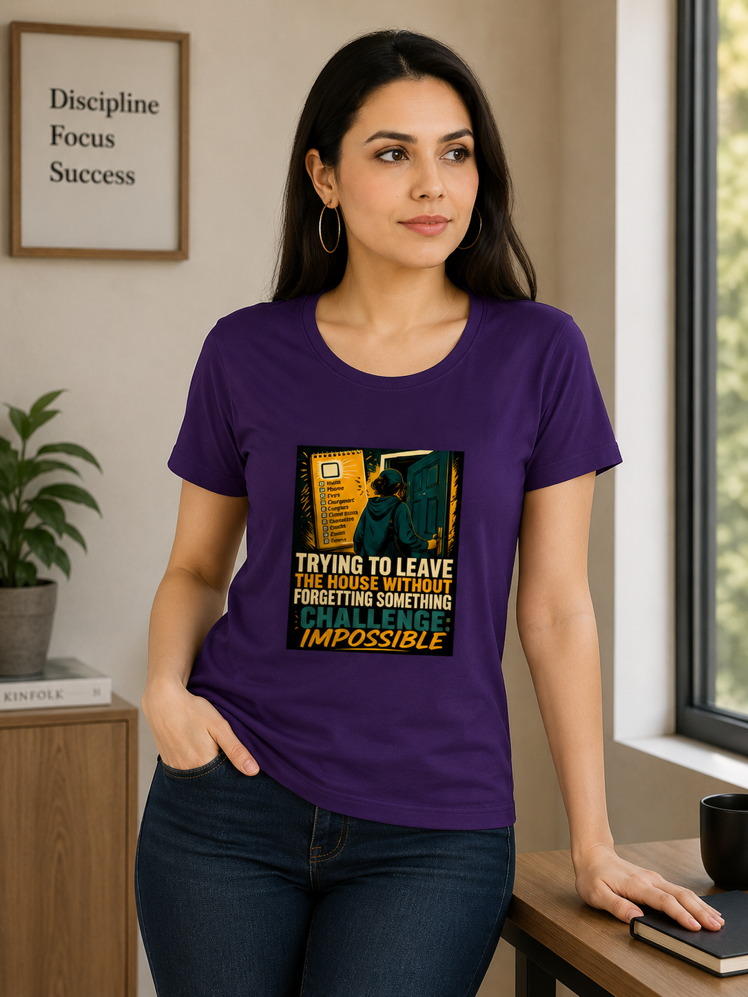 Trying To Leave The House Without Forgetting Something – Funny Graphic T-Shirt