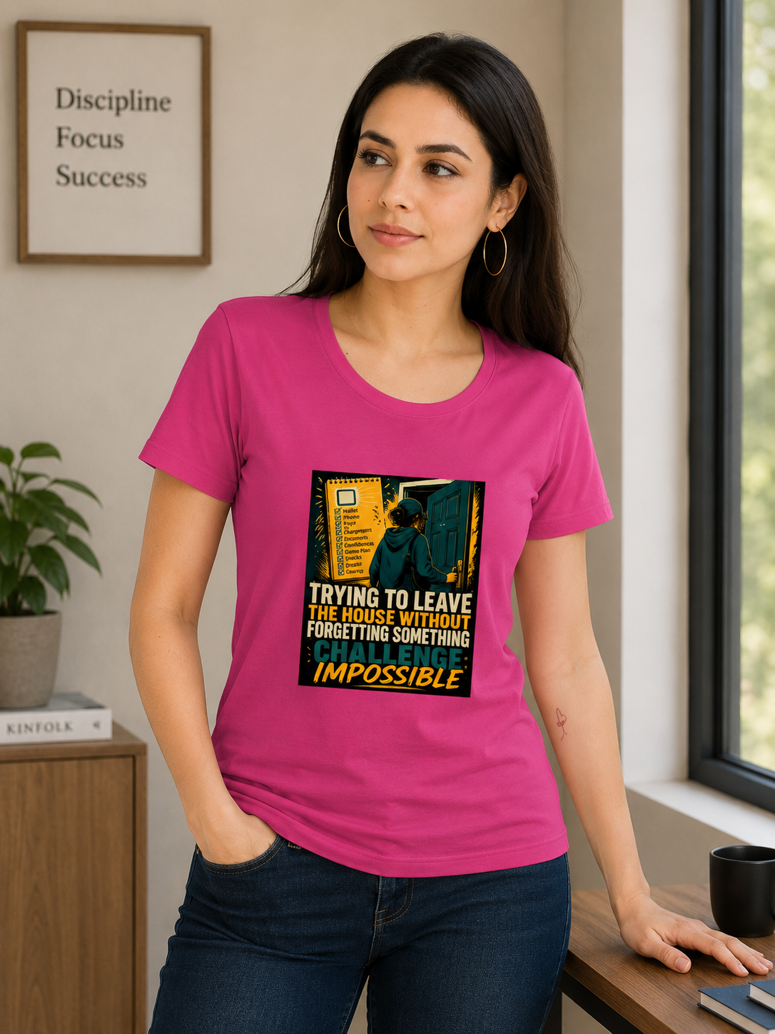 Trying To Leave The House Without Forgetting Something – Funny Graphic T-Shirt