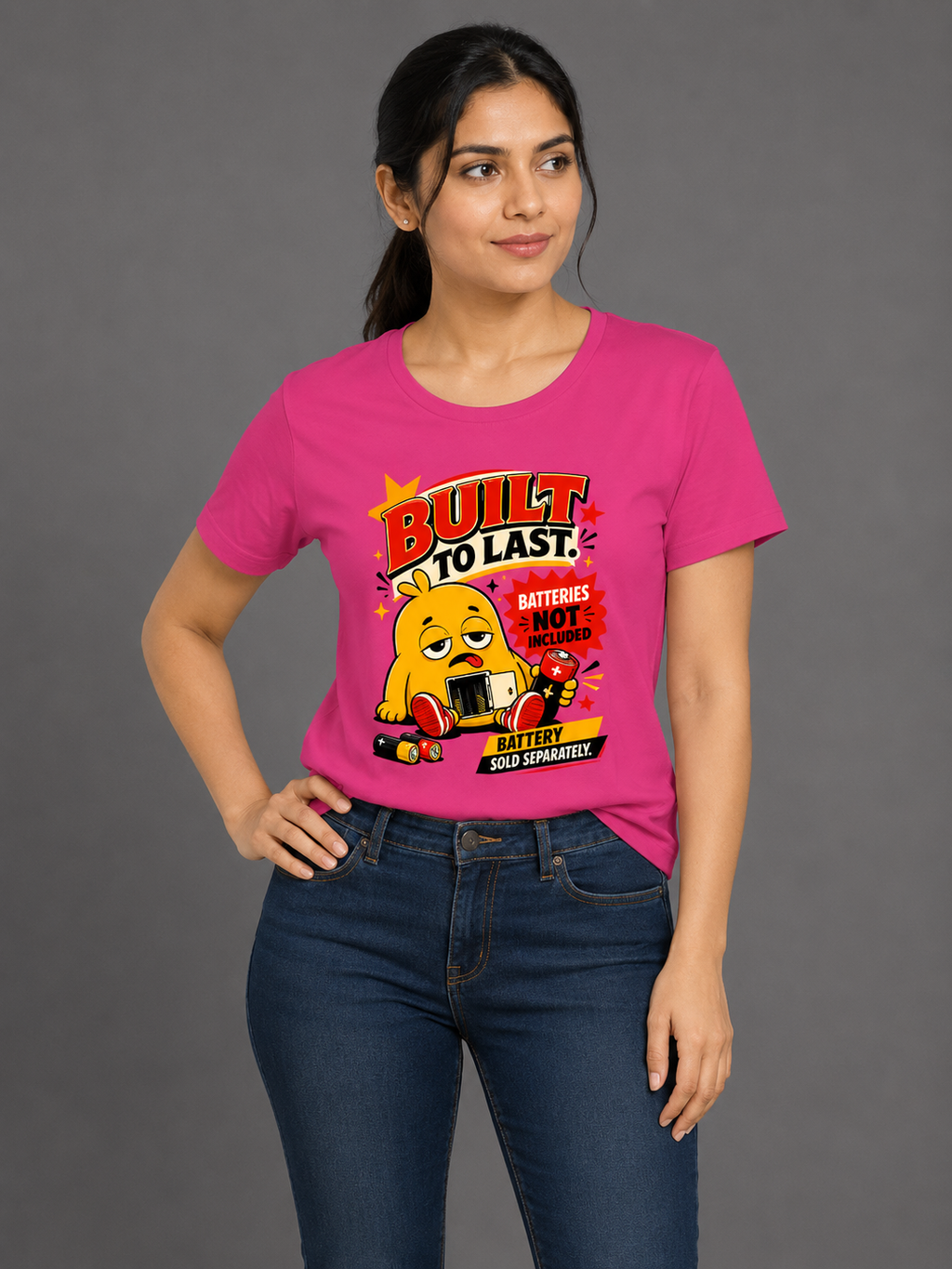 Built to Last – Batteries Not Included Women's Regular Fit T-Shirt