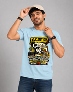 Caution: May Start a New Hobby T-Shirt | Cotton Printed Men's T-Shirt