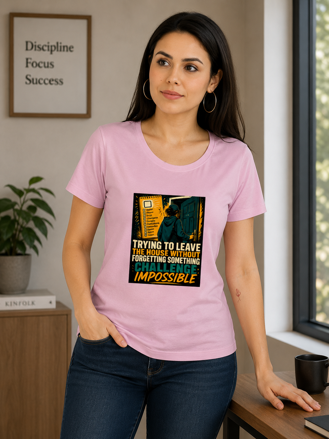 Trying To Leave The House Without Forgetting Something – Funny Graphic T-Shirt