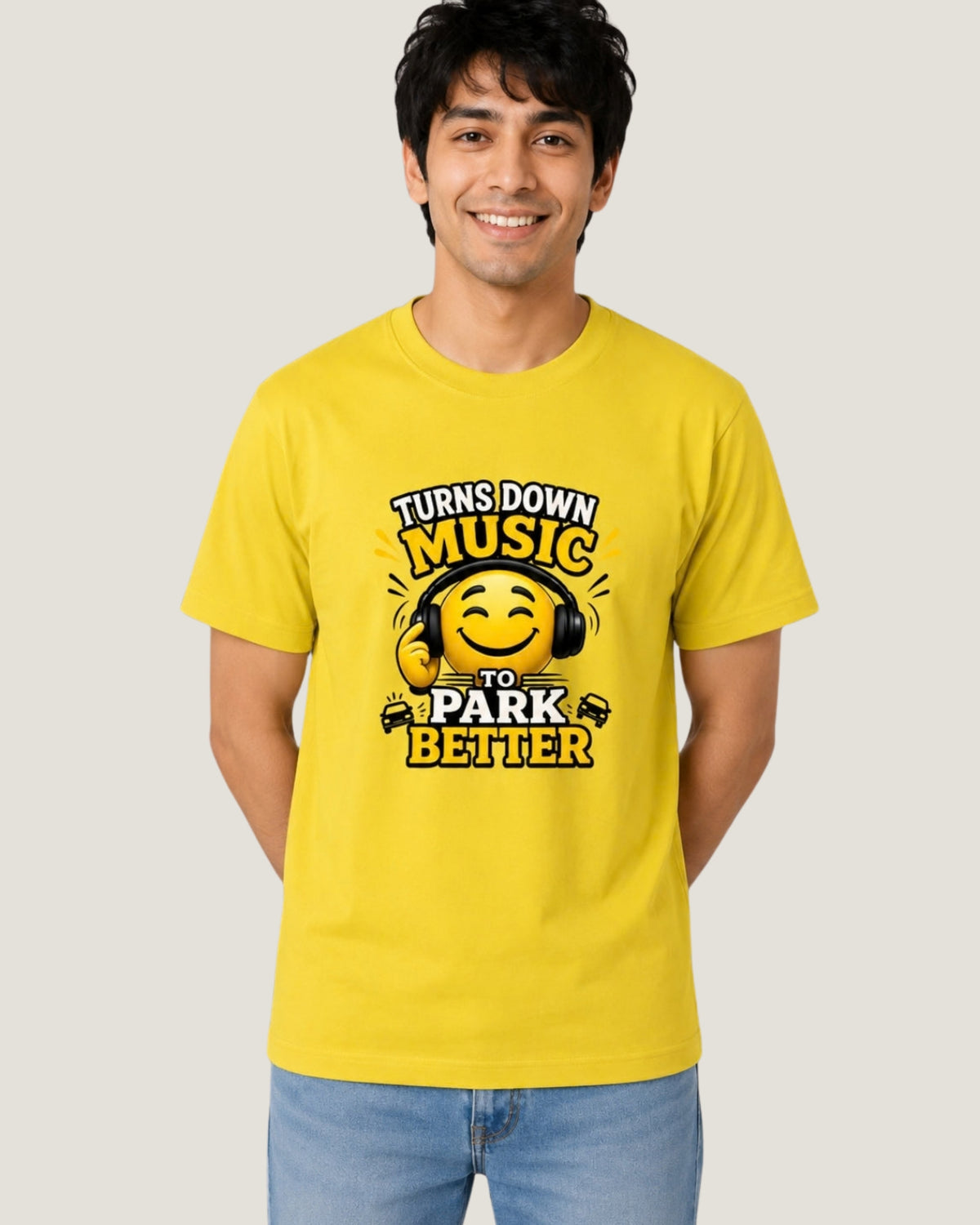 Turns Down Music To Park Better