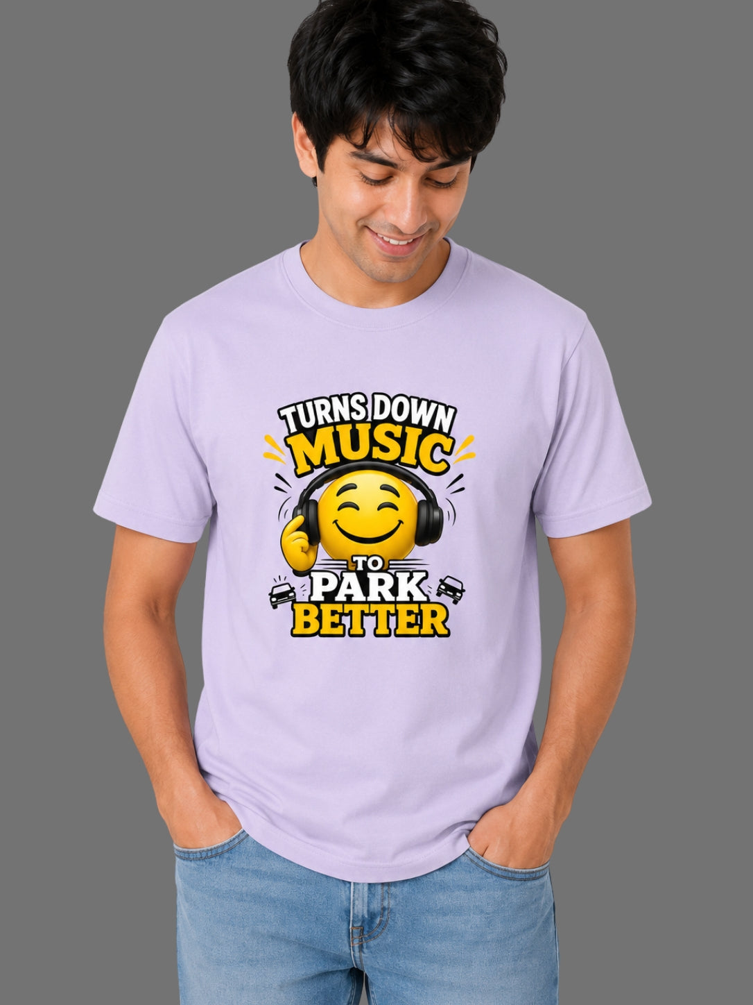Turns Down Music to Park Better