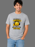 Turns Down Music to Park Better | Relatable Printed Men's Regular Fit Cotton T-Shirt | Printed Nonsense