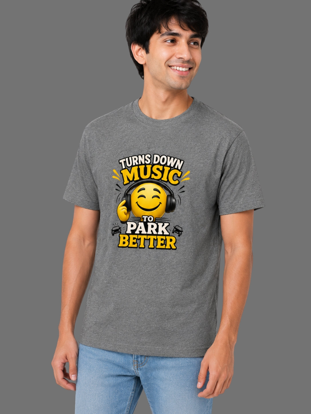 Turns Down Music to Park Better