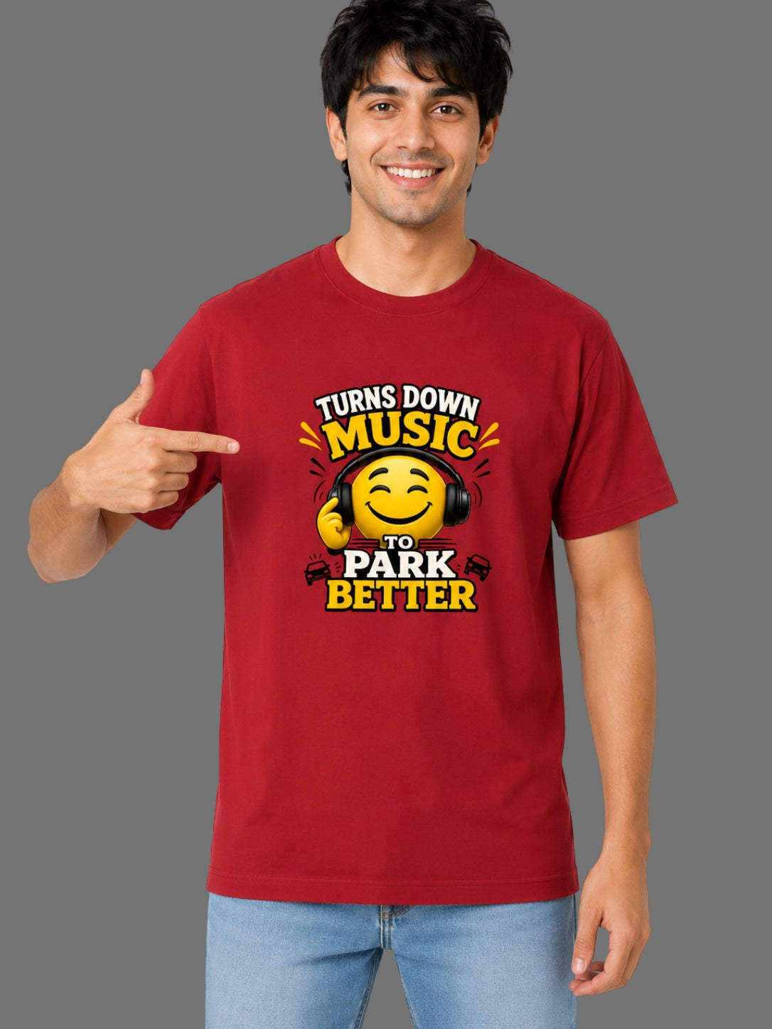 Turns Down Music to Park Better
