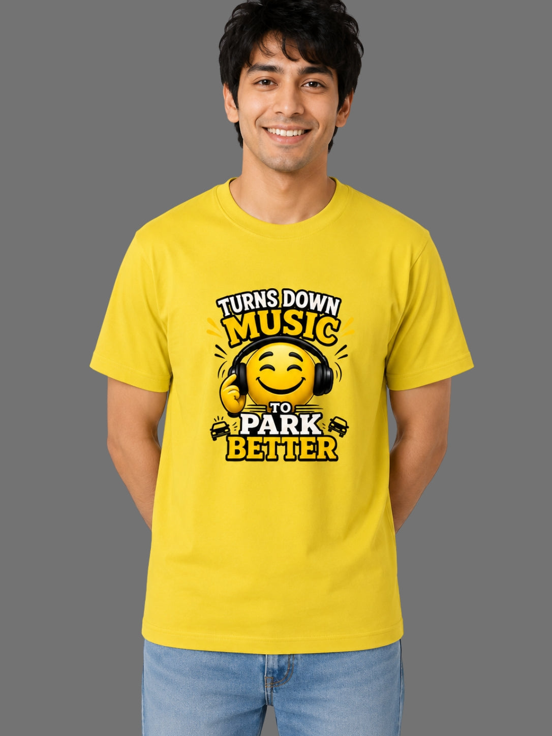 Turns Down Music to Park Better