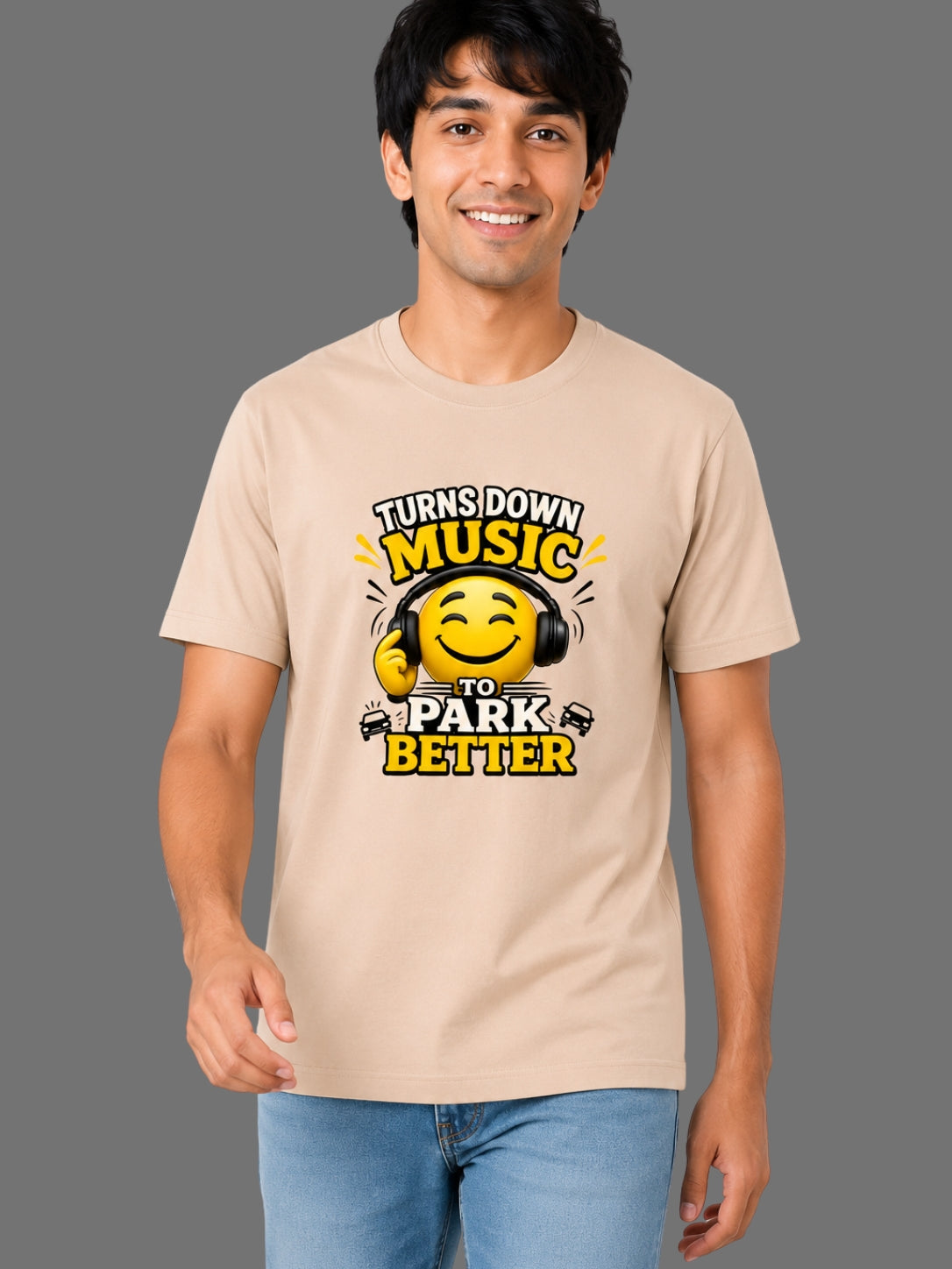 Turns Down Music to Park Better