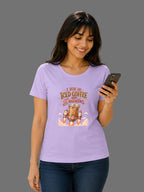 I Run on Iced Coffee and Delusion | Relatable Printed Women's Regular Fit Cotton T-Shirt | Printed Nonsense